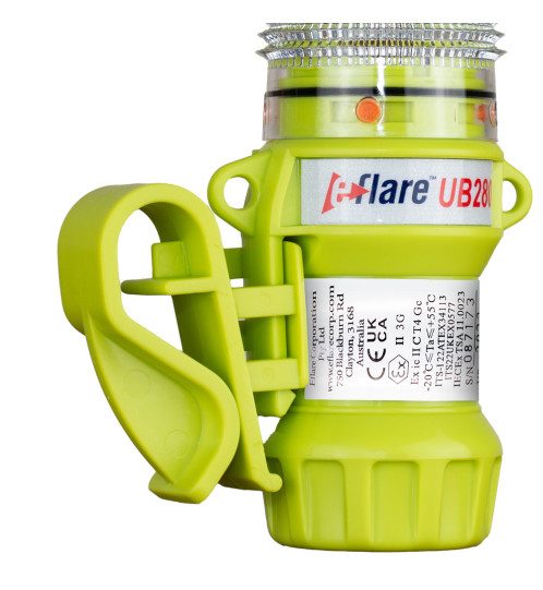Clip für Verkehrsleitkegel für eflare Leuchte