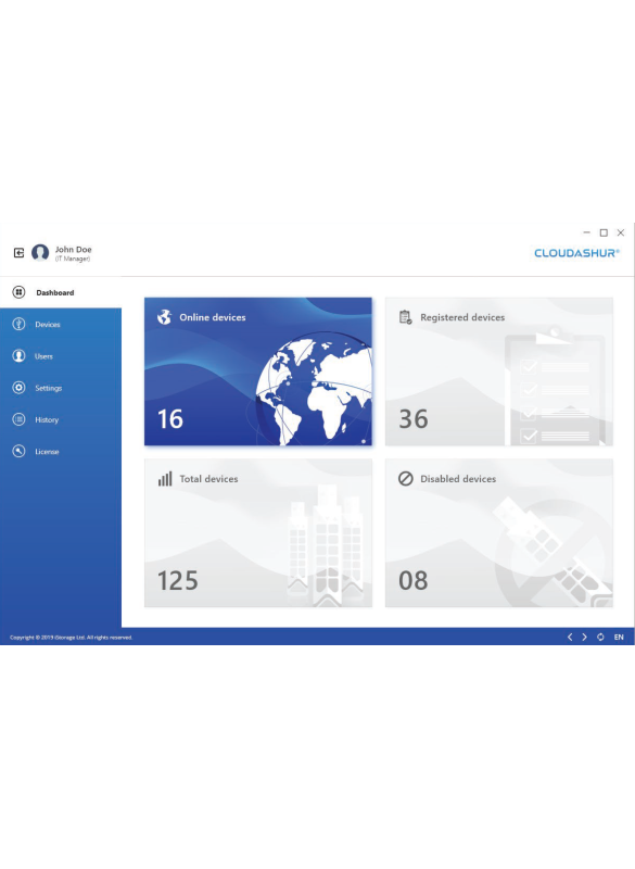 cloudAshur Management Console - Lizenz für 5 Jahre