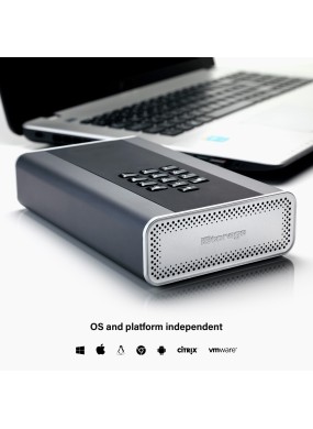 diskAshur DT² 256 bit Festplatte (1 TB bis 26 TB) - Classified - Graphite