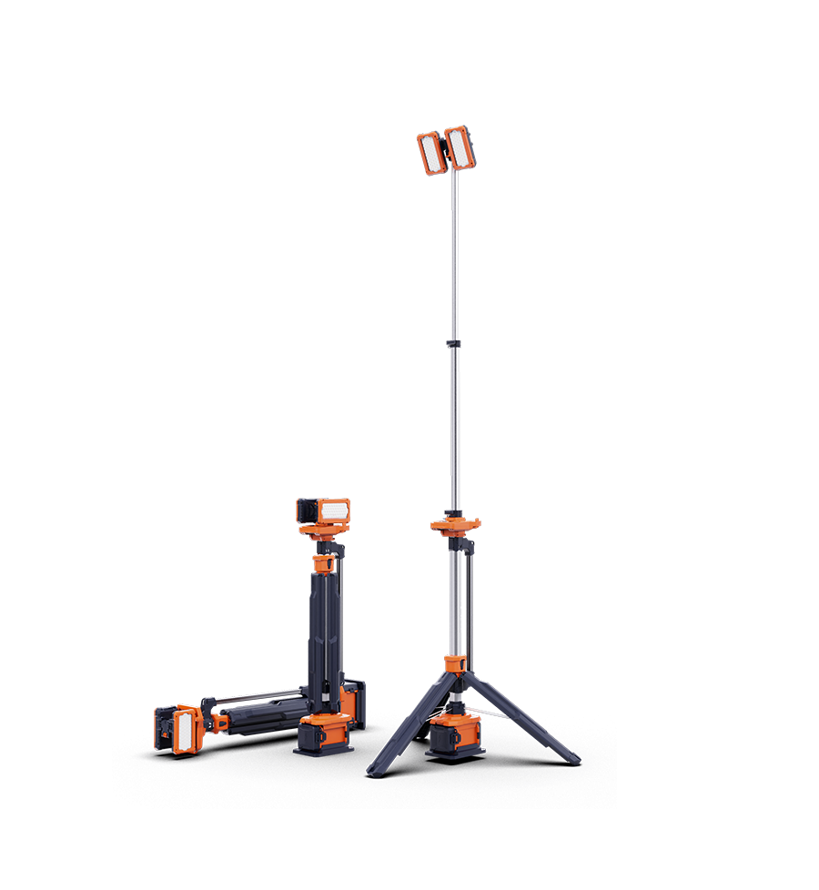 Akku-Lichtmast 2,3 m, 12.000 lm Akku-Lichtmast 2,3 m, 12.000 lm